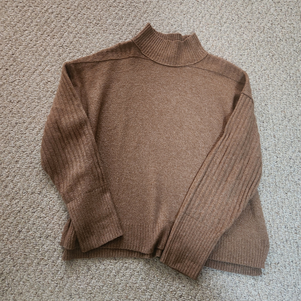 SO Women's Brown Turtleneck Sweater